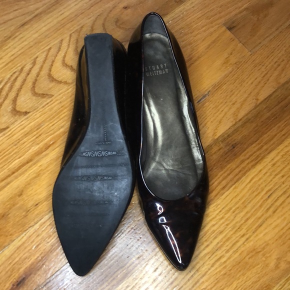 Stuart Weitzman brown bronze leather wedge - Picture 6 of 6